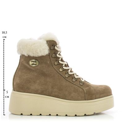 Дамски Спортни Боти NERO GIARDINI - I514908D CAPPUCCINO