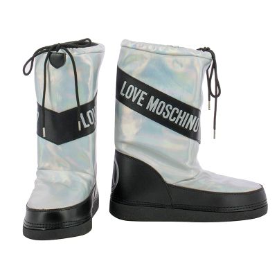 Дамски Спортни Боти MOSCHINO - JA24012G18IJ0902 IRIDESC. ARGENT