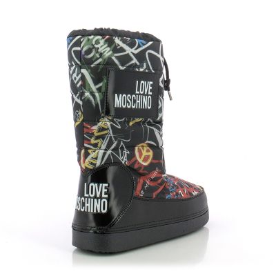 Дамски Спортни Боти MOSCHINO - JA24022G16IP200A ST. GRAFF. NE