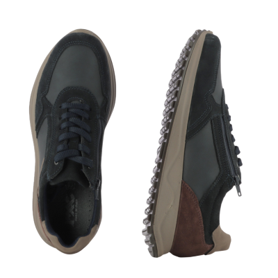 Мъжки Сникърс IMAC - 853541 SARONNO  DARK BLUE/COGNAC