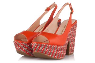 Дамски сандали с висок масивен ток Bottero - 240203-laranjass16