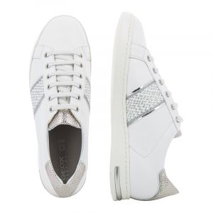 Дамски сникърс GEOX - d151bc-off white/silver211