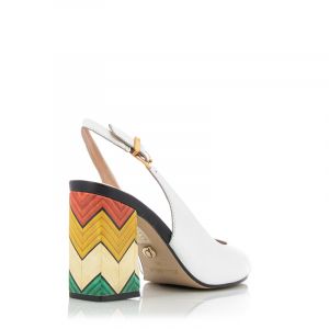 Дамски сандали на ток DONNA ITALIANA - 6446-498 GLASGOW white