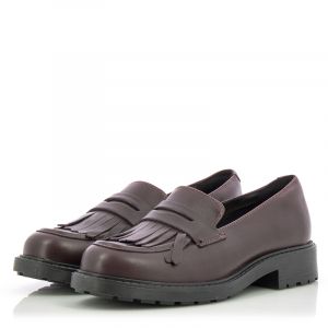 Дамски мокасини CLARKS - 26161657 Orinoco2Loafer Burgundy Leather