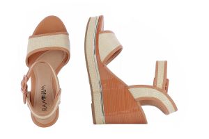 Дамски сандали на платформа RAMARIМ - 1643214-caramel/vanilass17