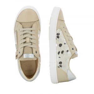 Сникърс Момичета GEOX - J02D5B 007BC JR KILWI GIRL BEIGE/SILVER