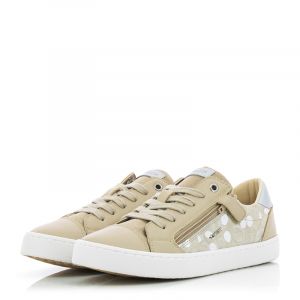 Сникърс Момичета GEOX - J02D5B 007BC JR KILWI GIRL BEIGE/SILVER