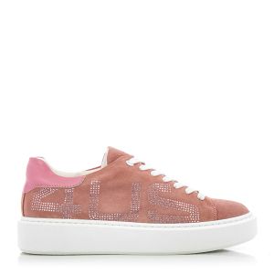 Women`s Skeakers CESARE PACIOTTI 4US-CARRIE-400 -VELOUR PINK/NAPPA PINK