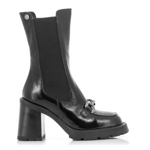 Women`s Boots On CARLO FABIANI-604 TRENDY BLACK PATENT