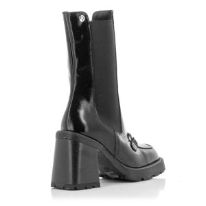 Women`s Boots On CARLO FABIANI-604 TRENDY BLACK PATENT