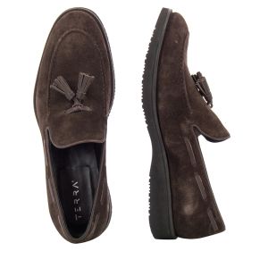 Мъжки Мокасини TERRA - 424320-AW18 кафяв велур