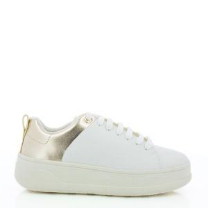 Womwn`s Sneakers GEOX-D46WVB D SPHERICA WHITE/LT GOLD