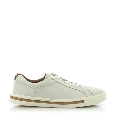 Дамски Сникърс CLARKS - 26140168 UN MAUI LACE WHITE LEATHER