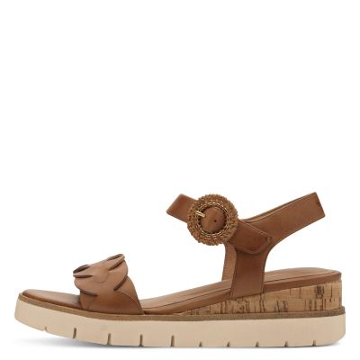Дамски Сандали На Платформа TAMARIS - 1-28258-44-305 COGNAC