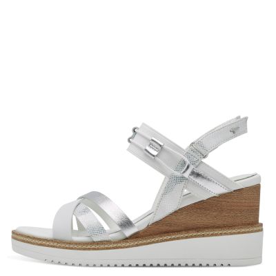 Дамски Сандали На Платформа TAMARIS - 1-28377-44-197 WHITE COMB