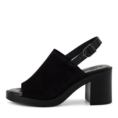 Woman`s Heeled Sandals TAMARIS-1-28304-44-001 BLACK