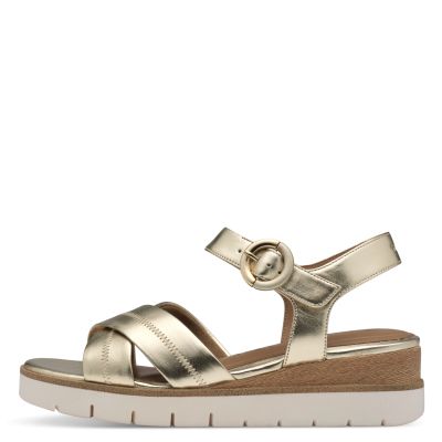 Women`s Sandals On Platform TAMARIS-1-28202-42-933 LIGHT GOLD