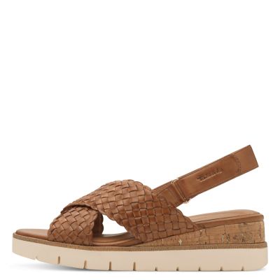 Women`s Sandals On Platform TAMARIS-1-28251-44-305 COGNAC