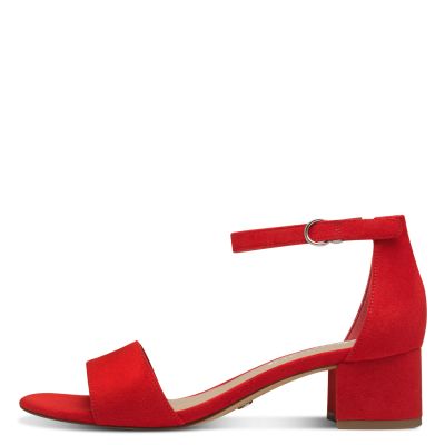 Woman`s Heeled Sandals TAMARIS-1-28201-42-500 RED