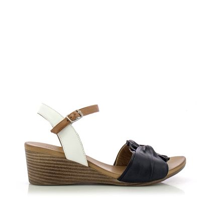 Дамски Сандали На Платформа VERONELLA-030-88-1411  NAVY-WHITE-NEWTAN
