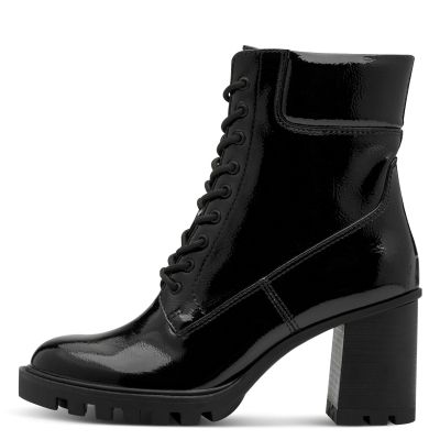 Дамски Боти На Ток TAMARIS - 1-25132-45-018 BLACK PATENT