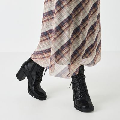 Дамски Боти На Ток TAMARIS - 1-25132-45-018 BLACK PATENT