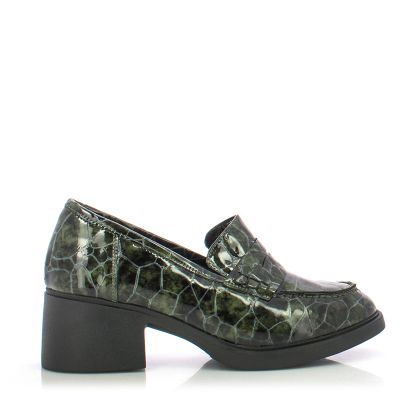 Heels CARLO FABIANI-260-5061 GREEN CROCCO