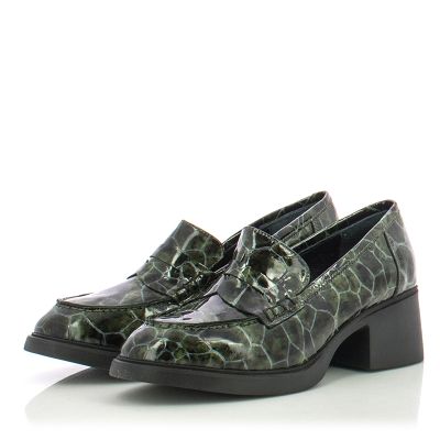Heels CARLO FABIANI-260-5061 GREEN CROCCO