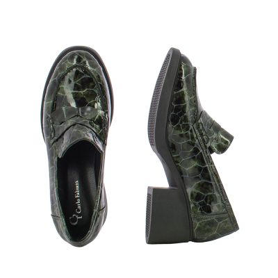 Heels CARLO FABIANI-260-5061 GREEN CROCCO