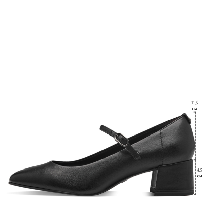 Токчета TAMARIS - 1-22311-43-003 BLACK LEATHER