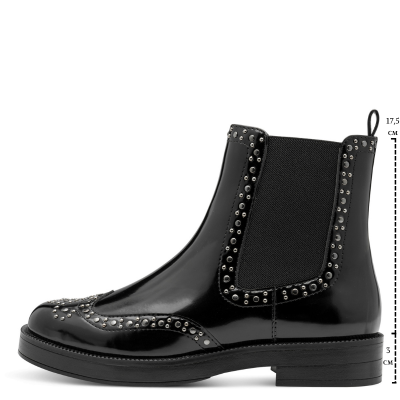 Дамски Равни Боти TAMARIS - 1-25340-45-001 BLACK