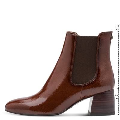 Дамски Боти На Ток TAMARIS - 1-25327-45-305 COGNAC