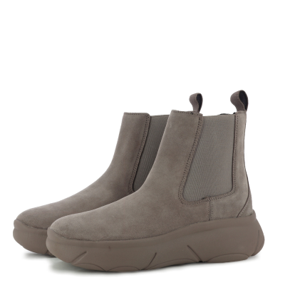 Women`s Flat Ankle Boots GEOX-D56NHB D NEBULA 2.0 TAUPE