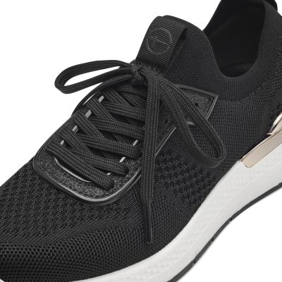 Дамски Сникърс TAMARIS - 1-23712-42-048 BLACK/GOLD