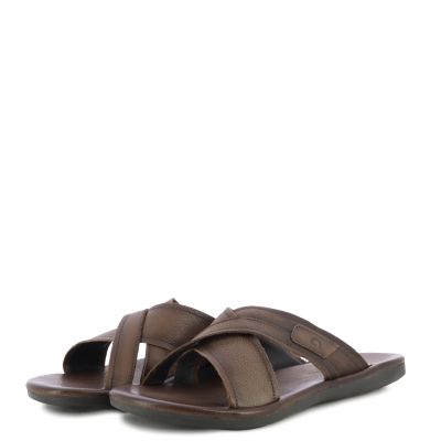 Мъжки Ежедневни Чехли DEMOCRATA - 015142-002 ZION DK BROWN