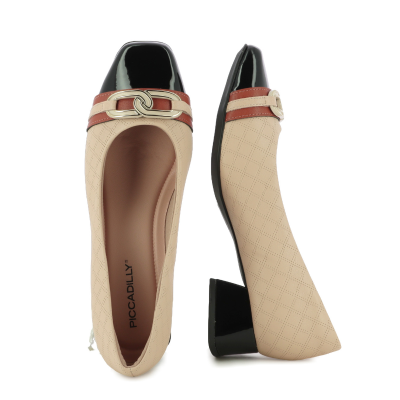 Токчета PICCADILLY - 160106 TATI BRULE/PRETO/OCRE