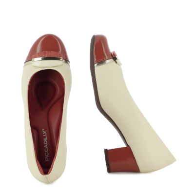 Токчета PICCADILLY - 110194 LAURA WHITE/OURO/OCRE