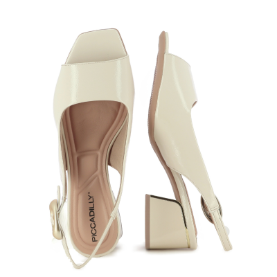 Дамски Сандали На Ток PICCADILLY - 543099 RENEE OFF WHITE