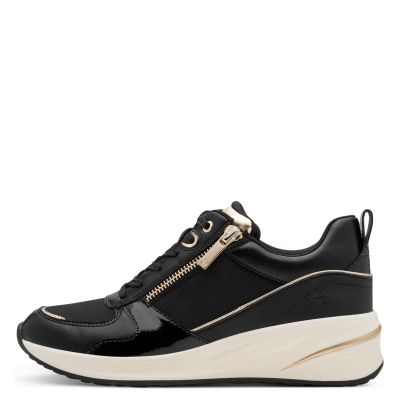 Дамски Сникърс TAMARIS - 1-23754-45-048 BLACK/GOLD