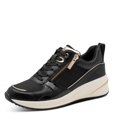Дамски Сникърс TAMARIS - 1-23754-45-048 BLACK/GOLD