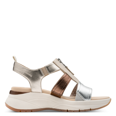 Дамски Сандали На Платформа Tamaris COMFORT - 88722 METALLIC COMB