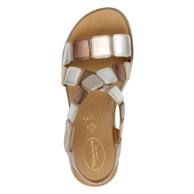 Дамски Сандали На Платформа Tamaris COMFORT - Tamaris COMFORT METALLIC COMB