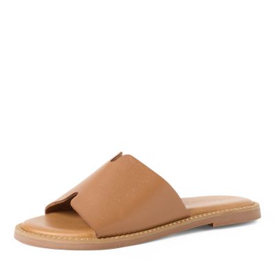 Дамски Равни Чехли TAMARIS - 1-27135-42-305 COGNAC