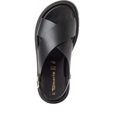 Дамски Равни Сандали TAMARIS - 1-28270-42-003 BLACK LEATHER