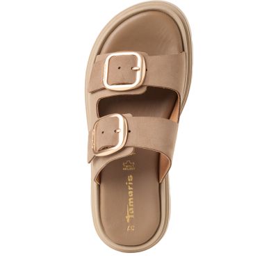 Дамски Равни Чехли TAMARIS - 1-27239-42-353 TAUPE NUBUC