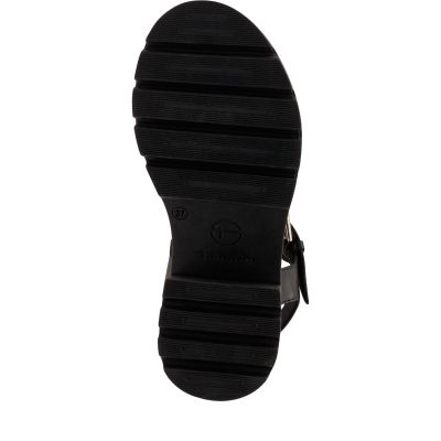 Дамски Сандали На Ток TAMARIS - 1-28704-46-003 BLACK LEATHER