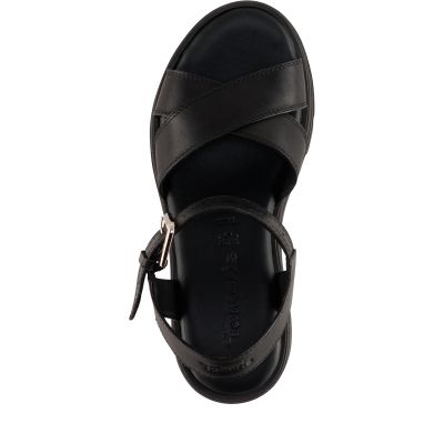 Дамски Сандали На Ток TAMARIS - 1-28704-46-003 BLACK LEATHER