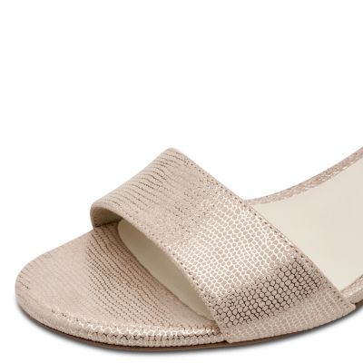 Дамски Сандали На Ток TAMARIS - 1-28201-42-968 LT GOLD STRUCT