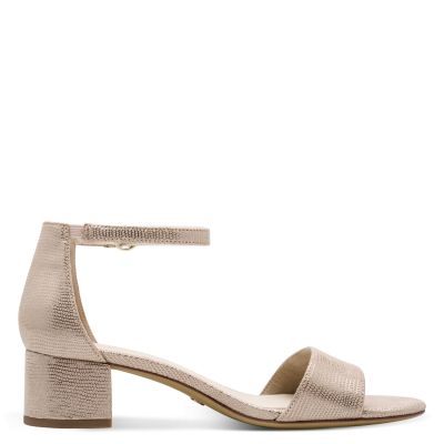 Дамски Сандали На Ток TAMARIS - 1-28201-42-968 LT GOLD STRUCT
