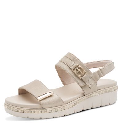 Дамски Сандали На Платформа TAMARIS - 1-28264-44-179 CHAMPAGNE